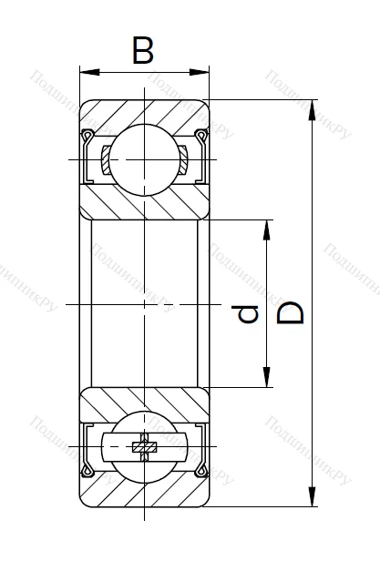 Миниатюрный шариковый подшипник 80017 (607 ZZ) 7HUKRL2MX4 в Нижнем Новгороде