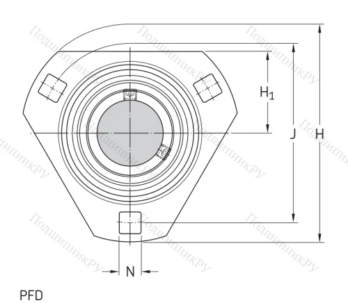 Подшипниковый корпус PFD 62 в Нижнем Новгороде