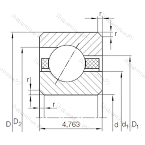 Подшипник шариковый радиально-упорный CSEAA 015 TN