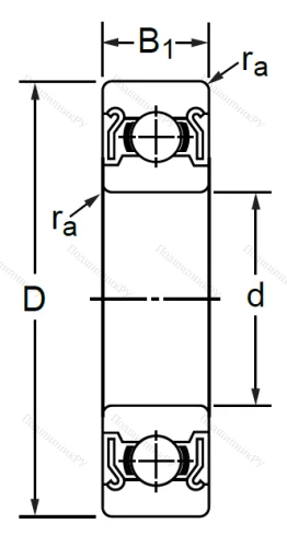 Дюймовый шариковый подшипник R 8 ZZ (KLNJ 1/2-2RZ) в Нижнем Новгороде