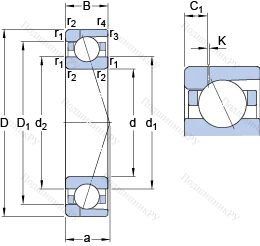 Подшипник 7032 CD/P 4AH 1 в Нижнем Новгороде