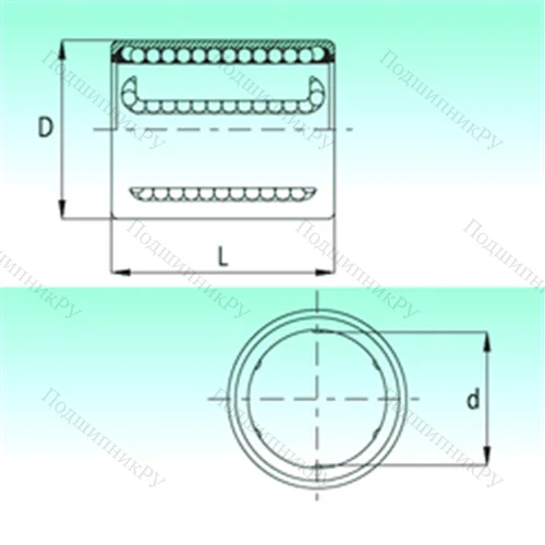 Подшипник шариковый линейный KH 1630-PP от производителя  NBS