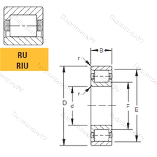 Подшипник роликовый радиальный 140RU 30