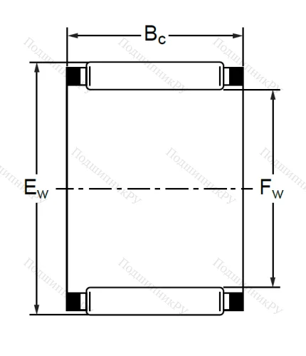 Подшипник K 50x58x20 (KT) в Нижнем Новгороде Подшипник K 50x58x20 (KT) в Нижнем Новгороде