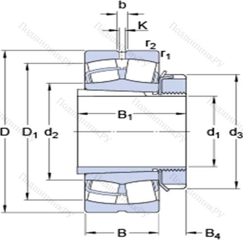 Сферические роликоподшипники на закрепительной втулке 23130 CCK/W 33 + H 3130 от производителя  SKF Сферические роликоподшипники на закрепительной втулке 23130 CCK/W 33 + H 3130 от производителя  SKF