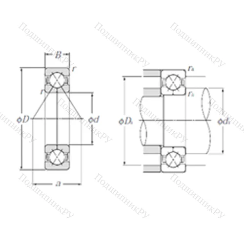Подшипник шариковый радиально-упорный QJ 212