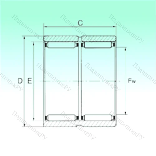 Подшипник игольчатый радиальный RNAO 35x45x26 - ZW от производителя  NBS