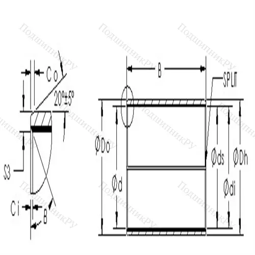 Втулка скольжения AST 850SM 13580 от производителя  AST