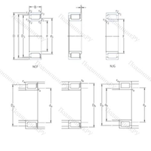 Подшипник роликовый радиальный NCF 18/600V от производителя  SKF