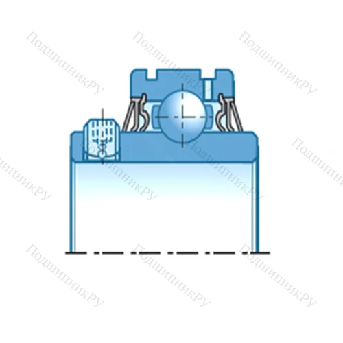 Подшипник шариковый радиальный UCS 306D 1