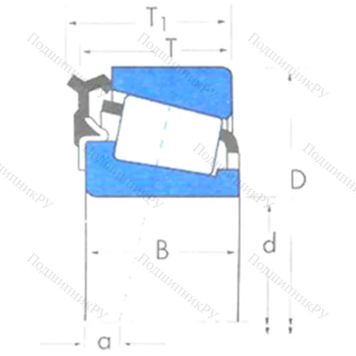 Подшипник роликовый радиально-упорный U 399/U 365L