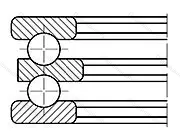 Подшипник  52320 (38320) размер 85x170x97 от производителя  SKF