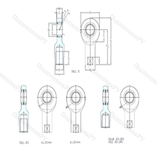 Подшипник скольжения сферический SIL 35ES-2RS от производителя  SKF