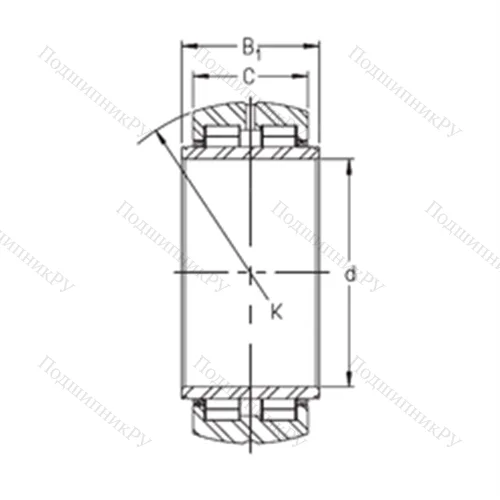 Подшипник роликовый радиальный SL 06 032 E