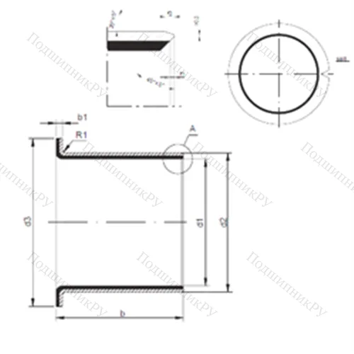 Подшипник скольжения TUF 1 06.040 от производителя  CX