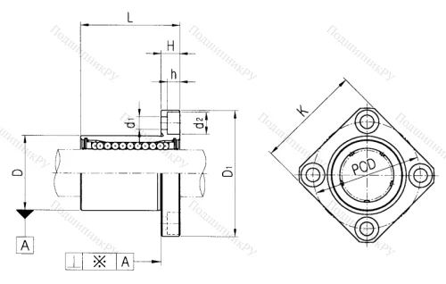 Подшипник LMK 60 UU в Нижнем Новгороде
