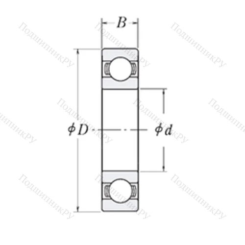 Подшипник шариковый радиальный XLJ 8 от производителя  RHP Подшипник шариковый радиальный XLJ 8 от производителя  RHP