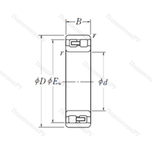Подшипник роликовый радиальный NN 3028