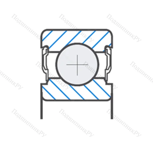 Подшипник шариковый радиальный 6206EE