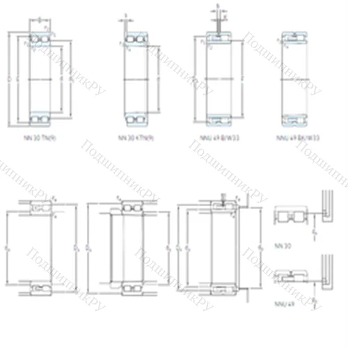 Подшипник роликовый радиальный NNU 4934 BK/SPW 33 от производителя  SKF