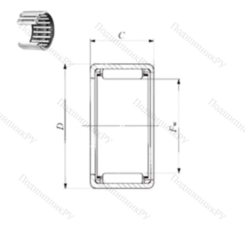 Подшипник игольчатый радиальный TLA 79 Z от производителя  IKO