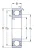 Однорядный шариковый подшипник 62200 2RS 1 от производителя  SKF
