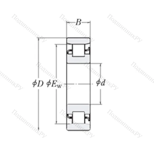Подшипник роликовый радиальный XLRJ 3.1/4 от производителя  RHP