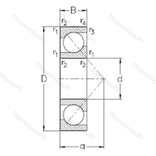Подшипник шариковый радиально-упорный 7234-BCB-MP