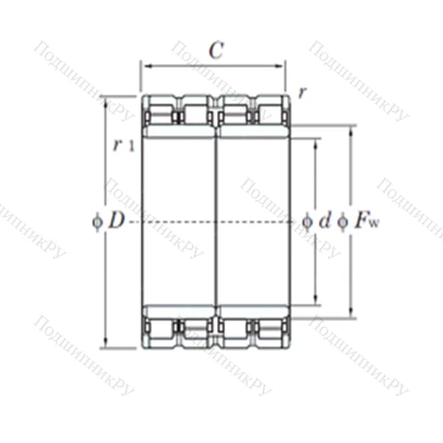 Подшипник роликовый радиальный 112FC 80600