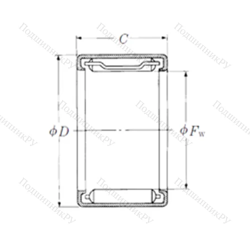 Подшипник игольчатый радиальный FJL-4530L от производителя  NSK Подшипник игольчатый радиальный FJL-4530L от производителя  NSK