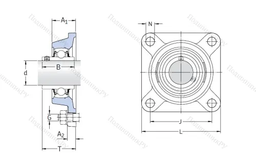 Подшипниковый узел FY 35 TF в Нижнем Новгороде