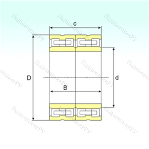 Подшипник роликовый радиальный FCD 80112410 от производителя  ISB