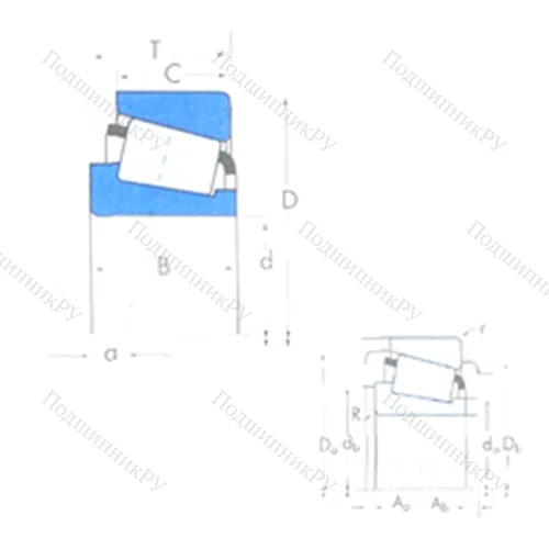 Подшипник роликовый радиально-упорный 39580/39520 от производителя  TIMKEN