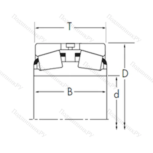 Подшипник роликовый радиально-упорный EE 221025D/221575