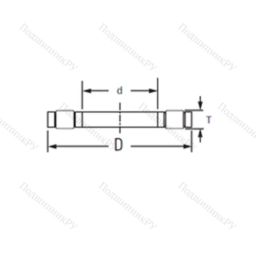 Подшипник роликовый упорный K.81212LPB от производителя  TIMKEN