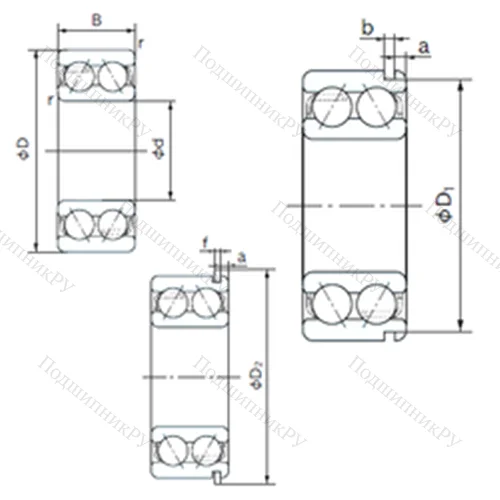 Подшипник шариковый радиально-упорный 5217ANR