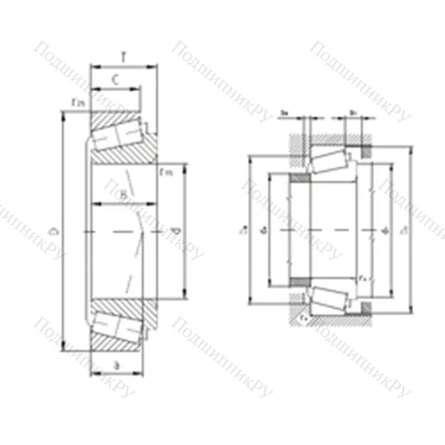 Подшипник роликовый радиально-упорный 32011AX от производителя  ZVL