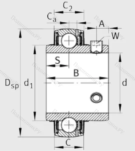 Корпусный подшипник UC 212 в Нижнем Новгороде