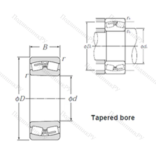 Подшипник роликовый радиальный самоцентрирующийся 23984K от производителя  NTN