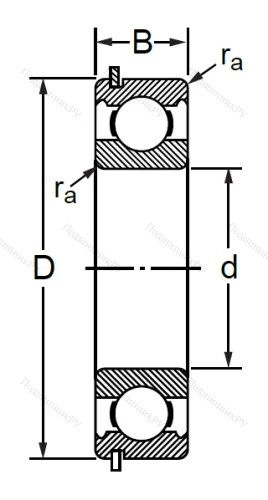 Шариковый однорядный подшипник 50312 (6312 NR) в Нижнем Новгороде