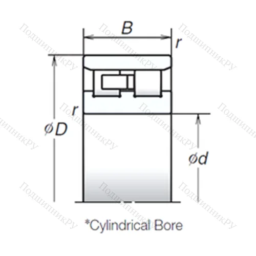 Подшипник роликовый радиальный NN 3015ZTB