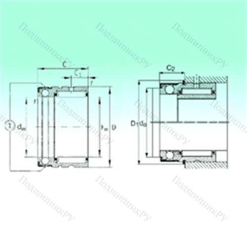 Подшипник комбинированный NX 15 от производителя  NBS Подшипник комбинированный NX 15 от производителя  NBS