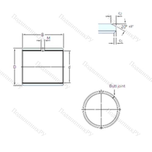 Подшипник скольжения PCM 121425 E