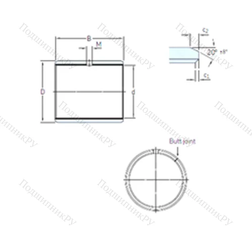 Подшипник скольжения PCZ 2432 E от производителя  SKF