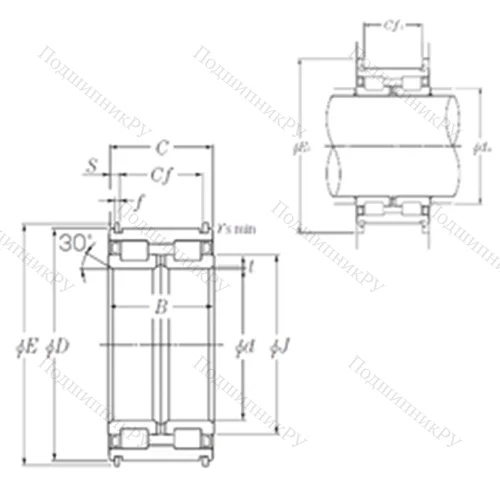 Подшипник роликовый радиальный SL 04-5076NR от производителя  NTN