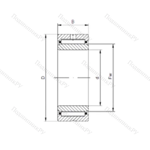 Подшипник игольчатый радиальный NA 4938 от производителя  CX