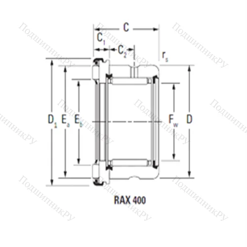 Подшипник комбинированный RAX 410 от производителя  TIMKEN