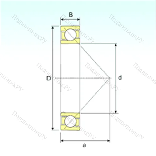 Подшипник шариковый радиально-упорный 718/750 A