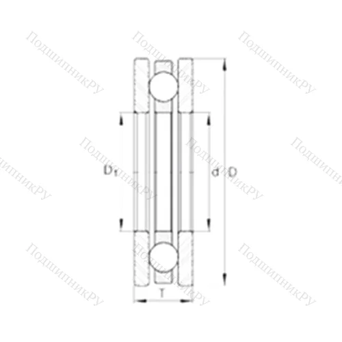 Подшипник шариковый упорный 4459