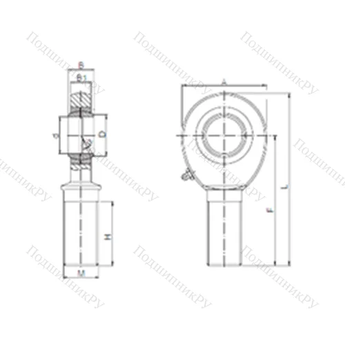Подшипник скольжения сферический SAL 14 от производителя  CX
